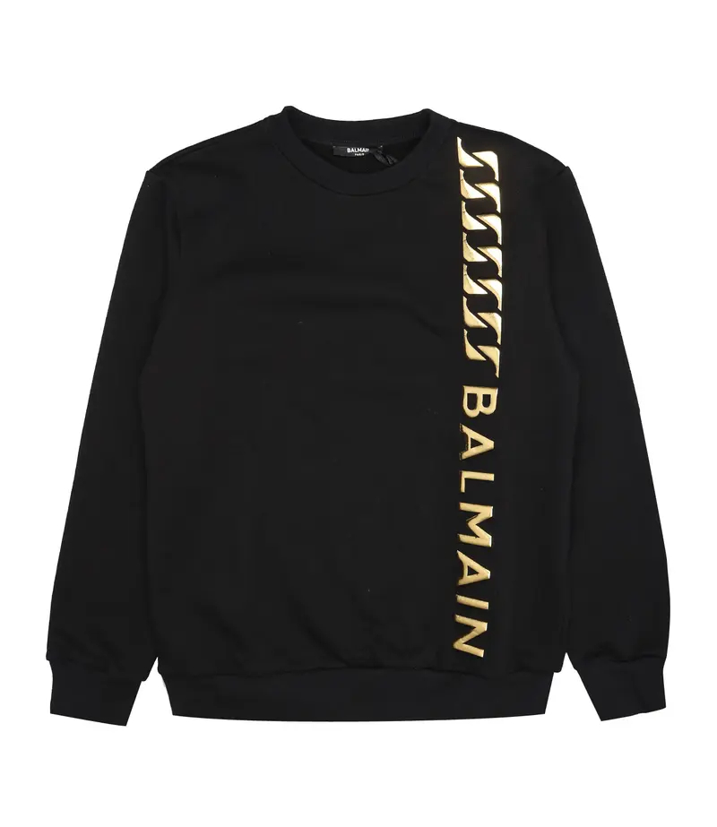 Balmain | Felpa Nera e Oro