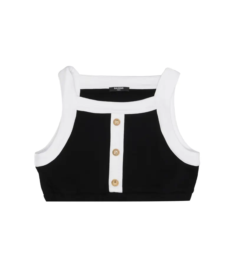 Balmain Kids | Top Nero e Oro