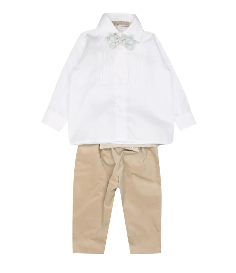 La Stupenderia | Set Camicia+Pantalone Bianco e Beige
