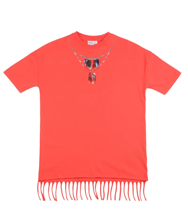 Marcelo Burlon Kids | Abito Rosso e Multicolor
