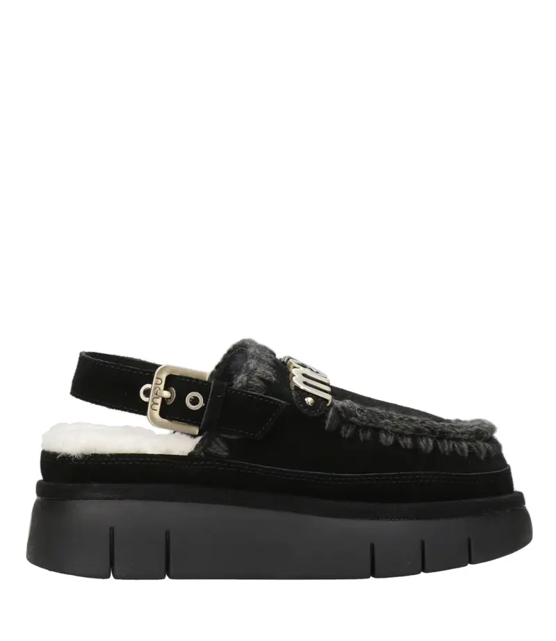 Mou | Sabot Bounce Clog Back Strap Nero