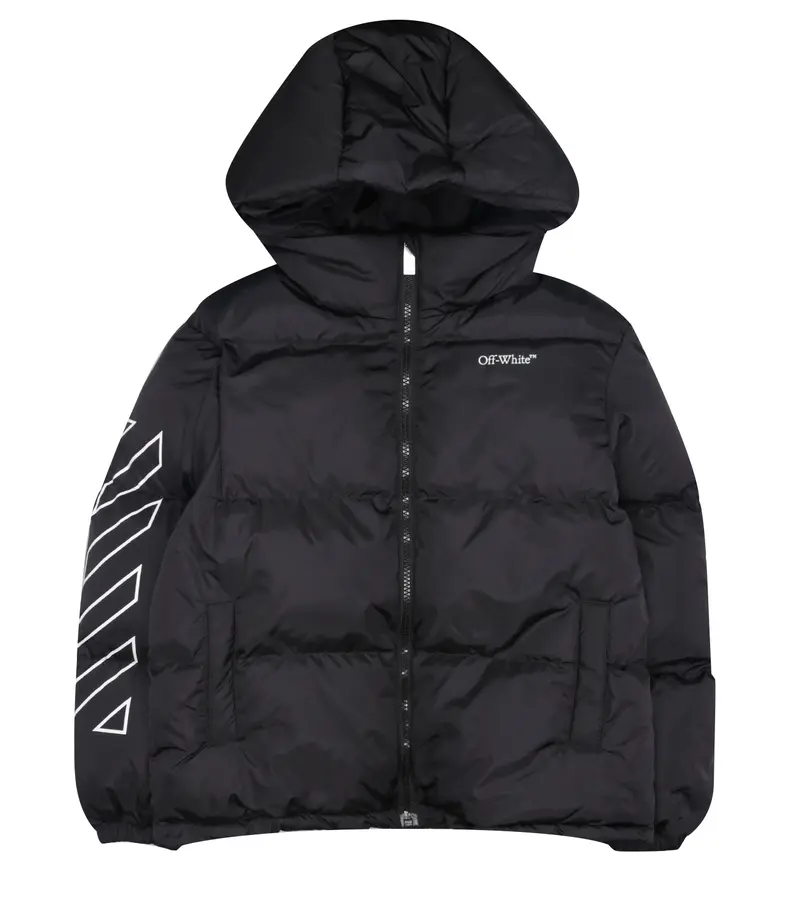 Off White Kids | Giubbotto Nero Bianco