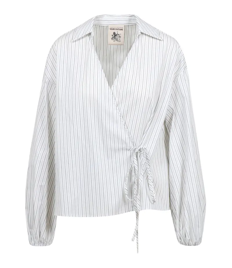 Semicouture | Camicia Charlene Bianco e Blu