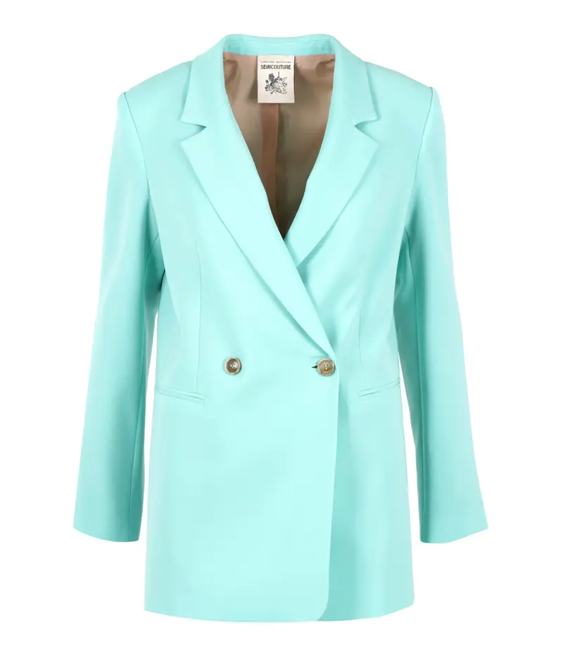 Semicouture | Giacca Celine Verde acqua