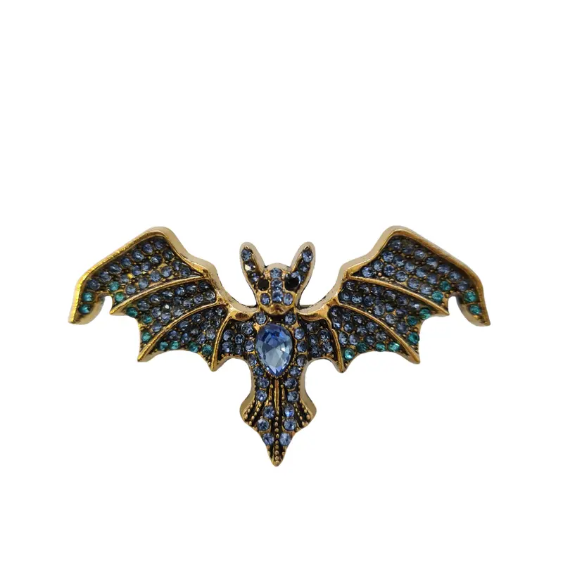 Spilla Pipistrello Blu Oro